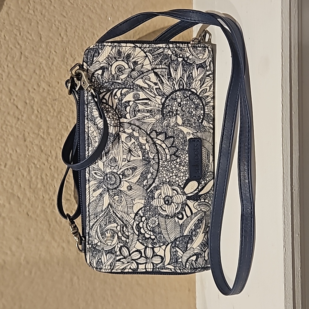 Sakroots Wallet Cell Phone Holder Crossbody Bag - Picture 2 of 13
